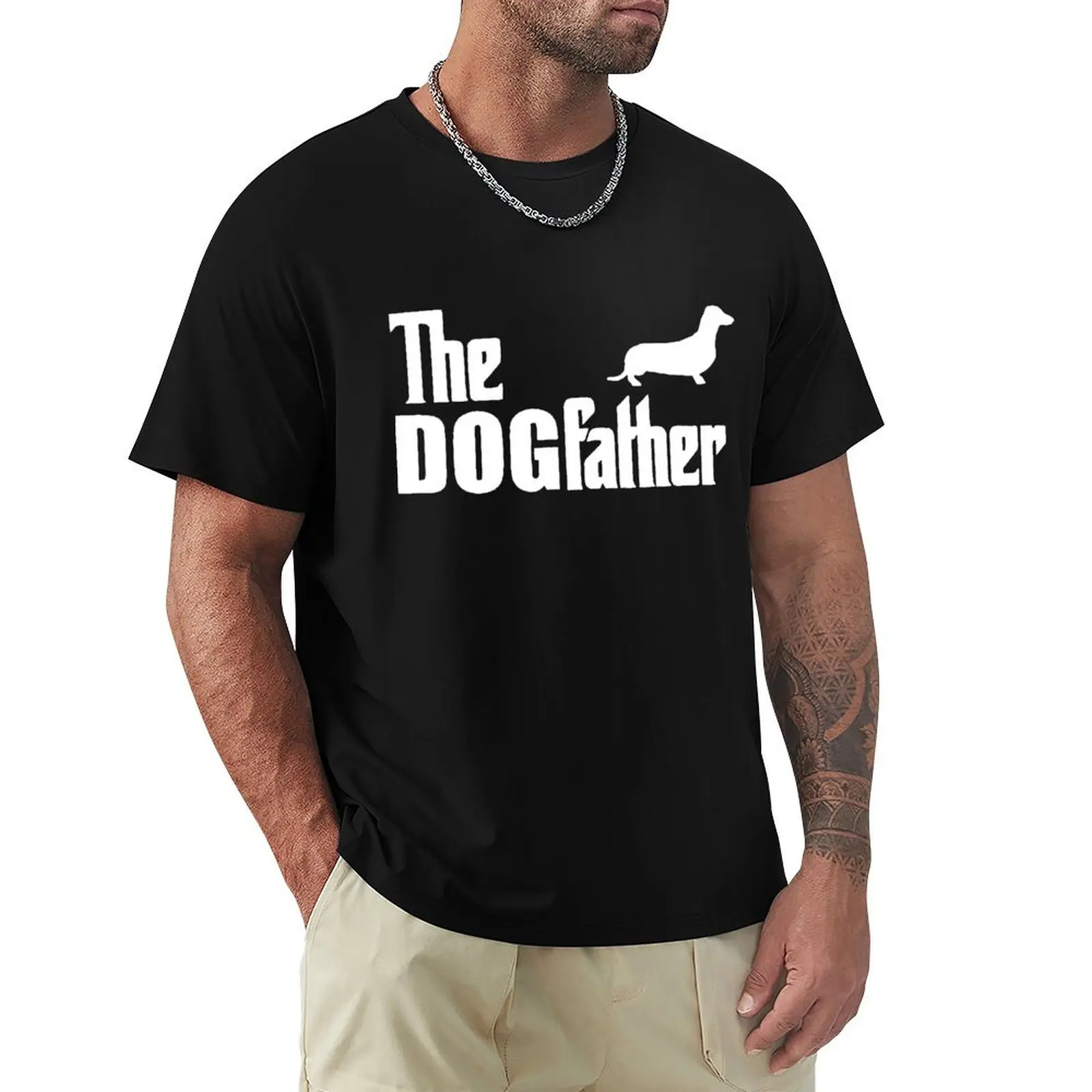 Dachshund Sausage Dog The Dogfather Funny T Shirts For Men Summer Short Sleeve Crewneck Cotton Casual Streetwear T-Shirt Tshirt
Dachshund Sausage Dog The Dogfather Funny T Shirts For Men Summer Short Sleeve Crewneck Cotton Casual Streetwear T-Shirt Tshirt
