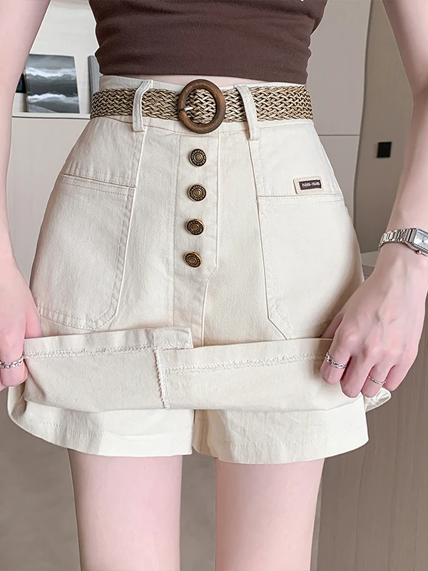 plus Size Women's Loose High Waist Elastic Summer New Style Single Button Slimming Short Pants Casual Wide Leg Pants
plus Size Women's Loose High Waist Elastic Summer New Style Single Button Slimming Short Pants Casual Wide Leg Pants