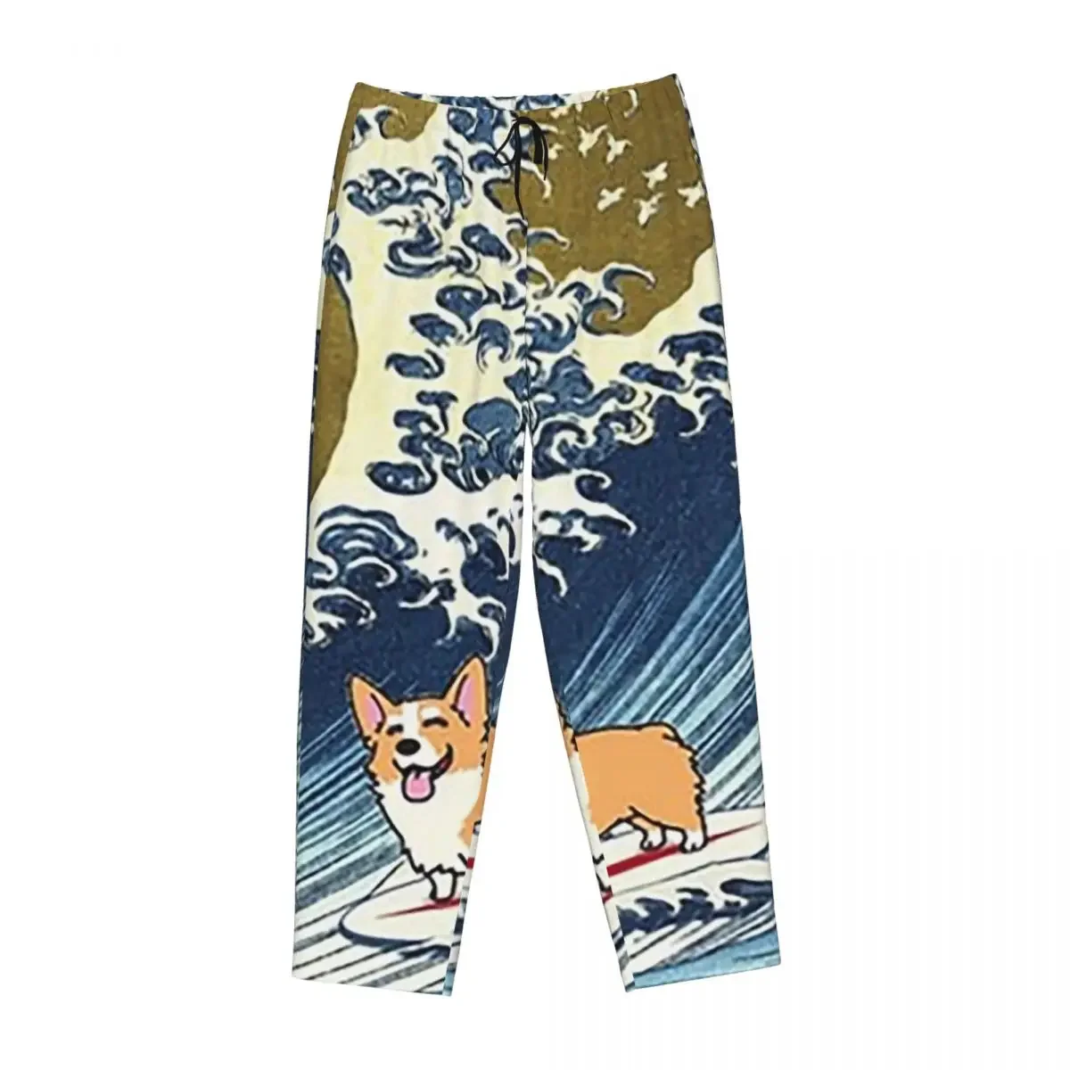 Custom Corgi Dog Surfing The Great Wave Women Pajama Pants Lounge Sleep Sleepwear Bottoms with Pockets
Custom Corgi Dog Surfing The Great Wave Women Pajama Pants Lounge Sleep Sleepwear Bottoms with Pockets