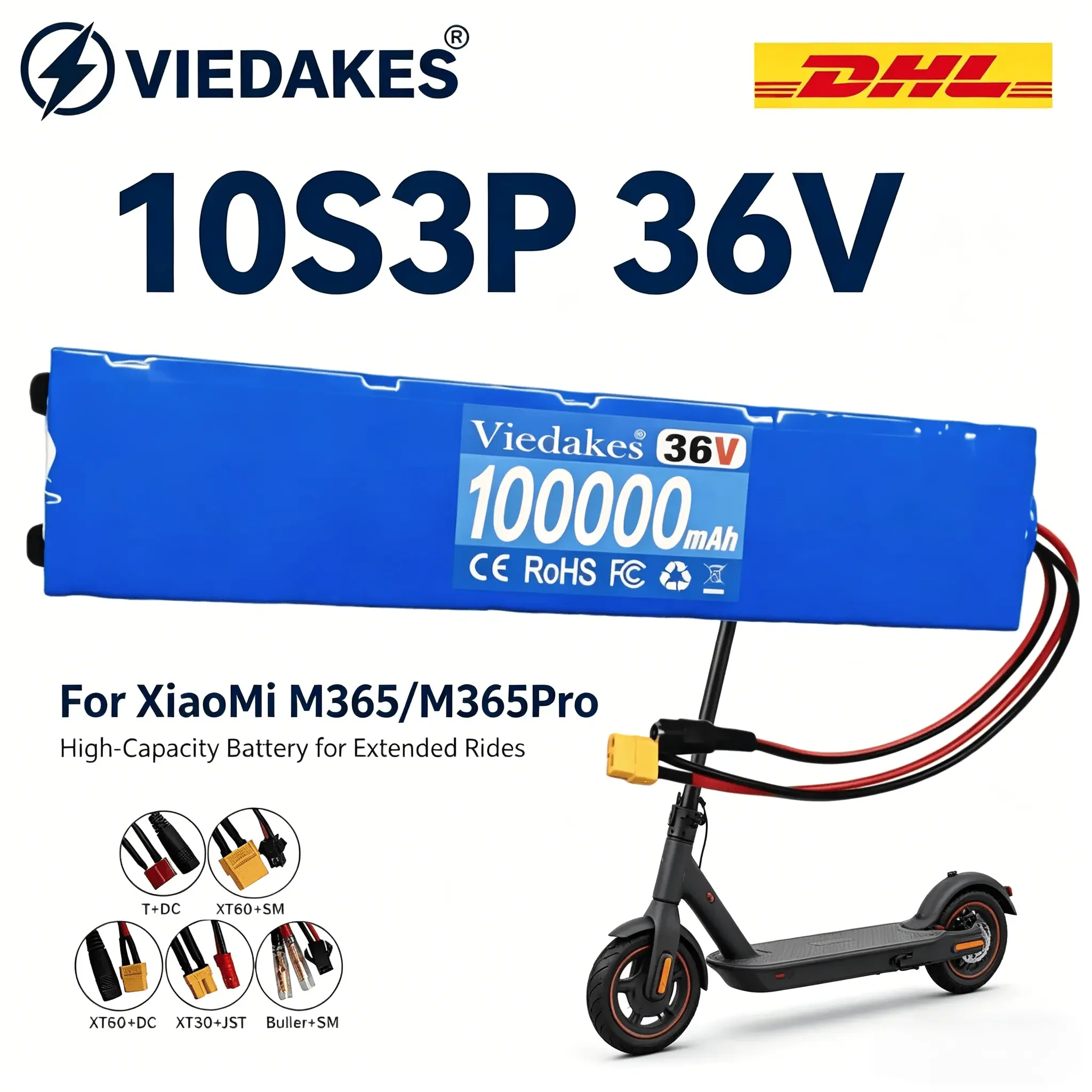 36V 10S3P Safety Protected Lithium Battery Pack For XiaoMi M365 M365 Pro Scooter DHL Door To Door
36V 10S3P Safety Protected Lithium Battery Pack For XiaoMi M365 M365 Pro Scooter DHL Door To Door
