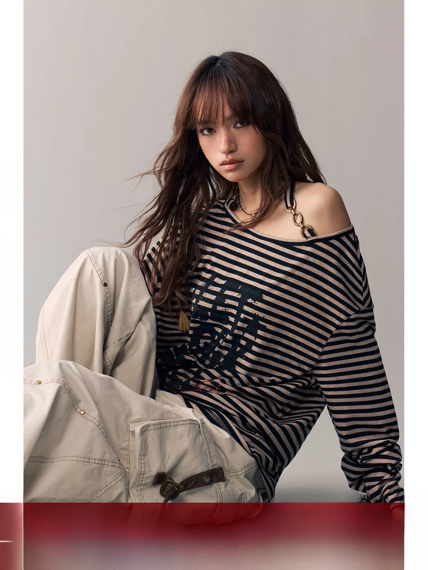 BeerBro Vintage Sound Rasee Long Sleeve Comfortable Breathable Women's T-Shirt Shoulder Stripe Casual Loose Fit Spring Wear
BeerBro Vintage Sound Rasee Long Sleeve Comfortable Breathable Women's T-Shirt Shoulder Stripe Casual Loose Fit Spring Wear