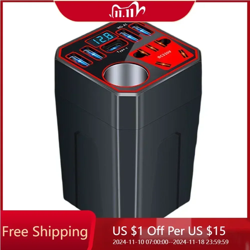 Ensures Absolute Safety Car Power Inverter 12V/24V Inverter Smart Display Updates Stable Current USB 3.0 Charging Port
Ensures Absolute Safety Car Power Inverter 12V/24V Inverter Smart Display Updates Stable Current USB 3.0 Charging Port