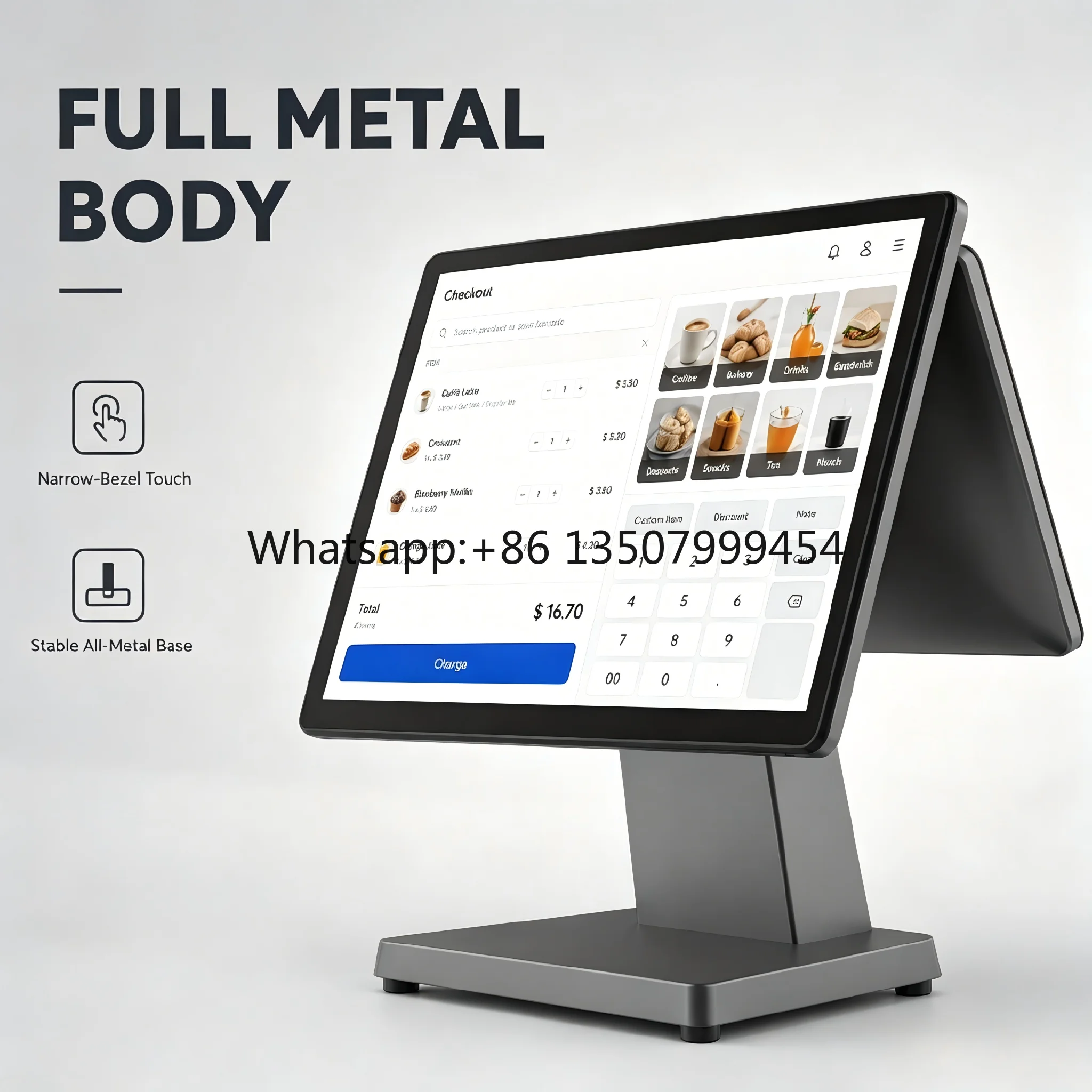 15.6 Desktop Point of Sale System Windows 11 Supported Touch Screen Pos Till Complete Cash Register Device for Convenience Store
15.6 Desktop Point of Sale System Windows 11 Supported Touch Screen Pos Till Complete Cash Register Device for Convenience Store