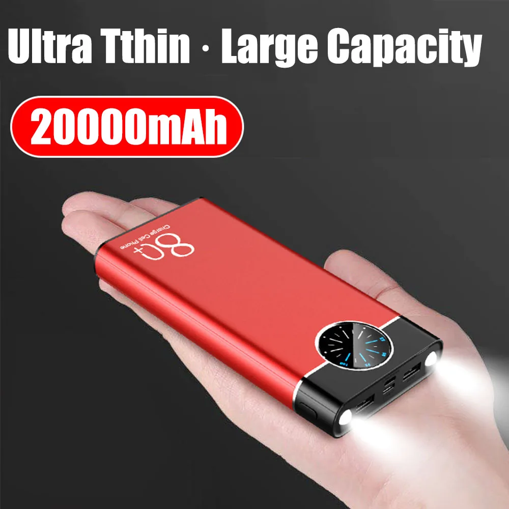 Creative Power Bank 20000mAh New Type Quality Portable Fast Led Torch Flashlight Type C Powerbank with Smart Digital for Display
Creative Power Bank 20000mAh New Type Quality Portable Fast Led Torch Flashlight Type C Powerbank with Smart Digital for Display