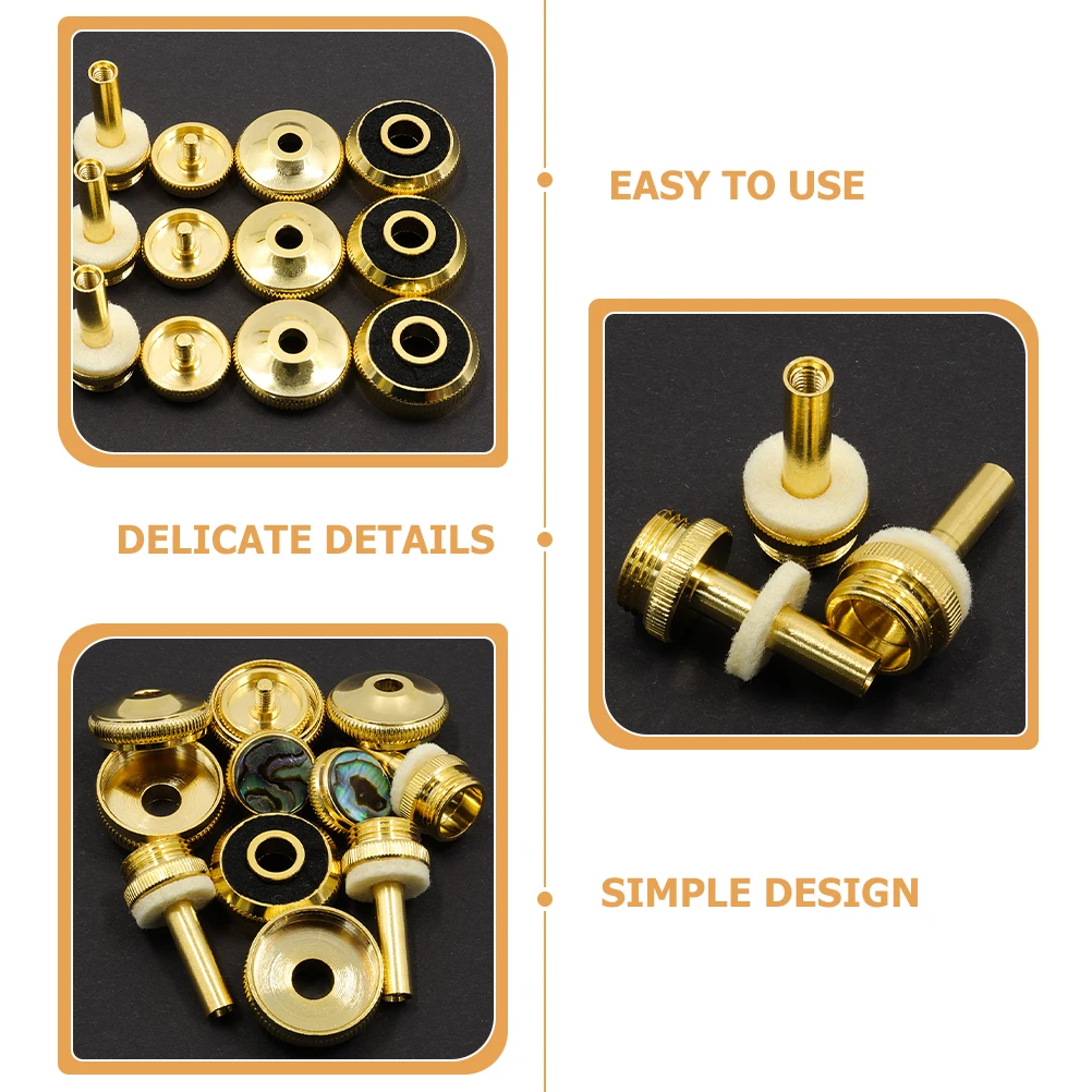 12 Pieces Colorful Shell Trumpet Buttons Set Compact Size Durable Metal Musical Instrument Repair Parts
12 Pieces Colorful Shell Trumpet Buttons Set Compact Size Durable Metal Musical Instrument Repair Parts