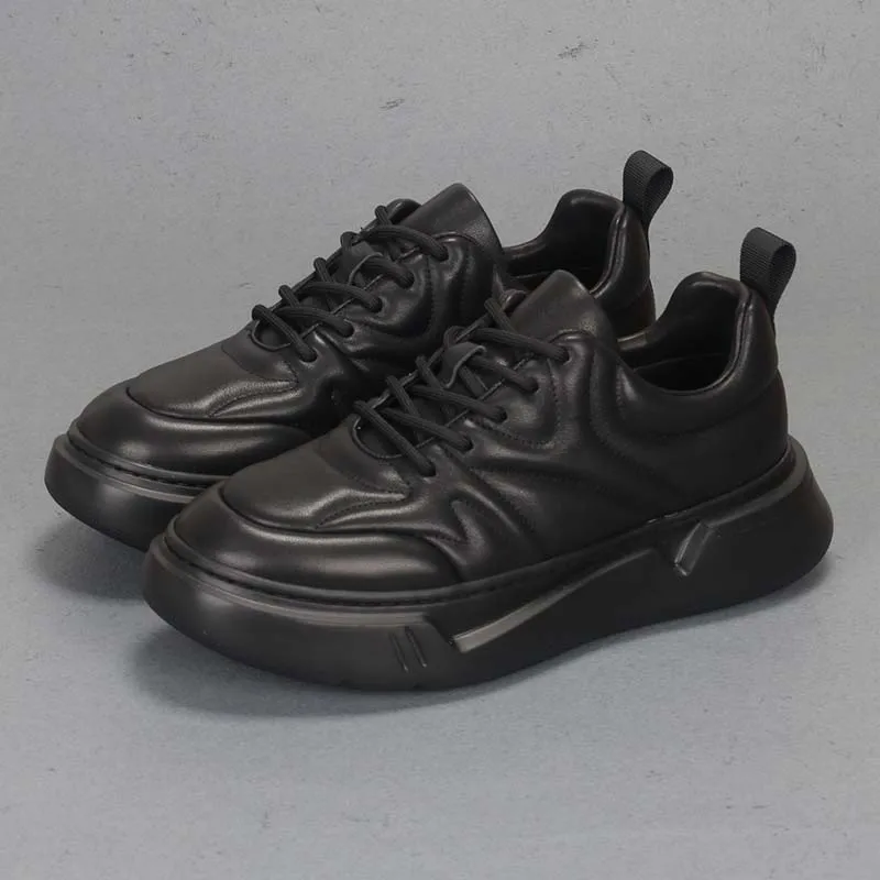 New all Dlack Cowhide Trendy Shoes Dirt Resistant and Wear-Resistant Men's Youth Trend Fashionable Lightweight and Comfortab
New all Dlack Cowhide Trendy Shoes Dirt Resistant and Wear-Resistant Men's Youth Trend Fashionable Lightweight and Comfortab