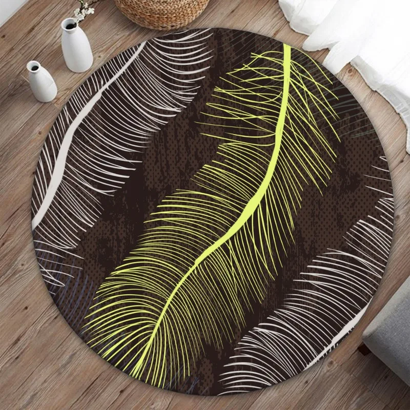 Art Deco Round Rug – Palm Leaf & Geometric Pattern Soft Carpet for Living Room & Bedroom
Art Deco Round Rug – Palm Leaf & Geometric Pattern Soft Carpet for Living Room & Bedroom
