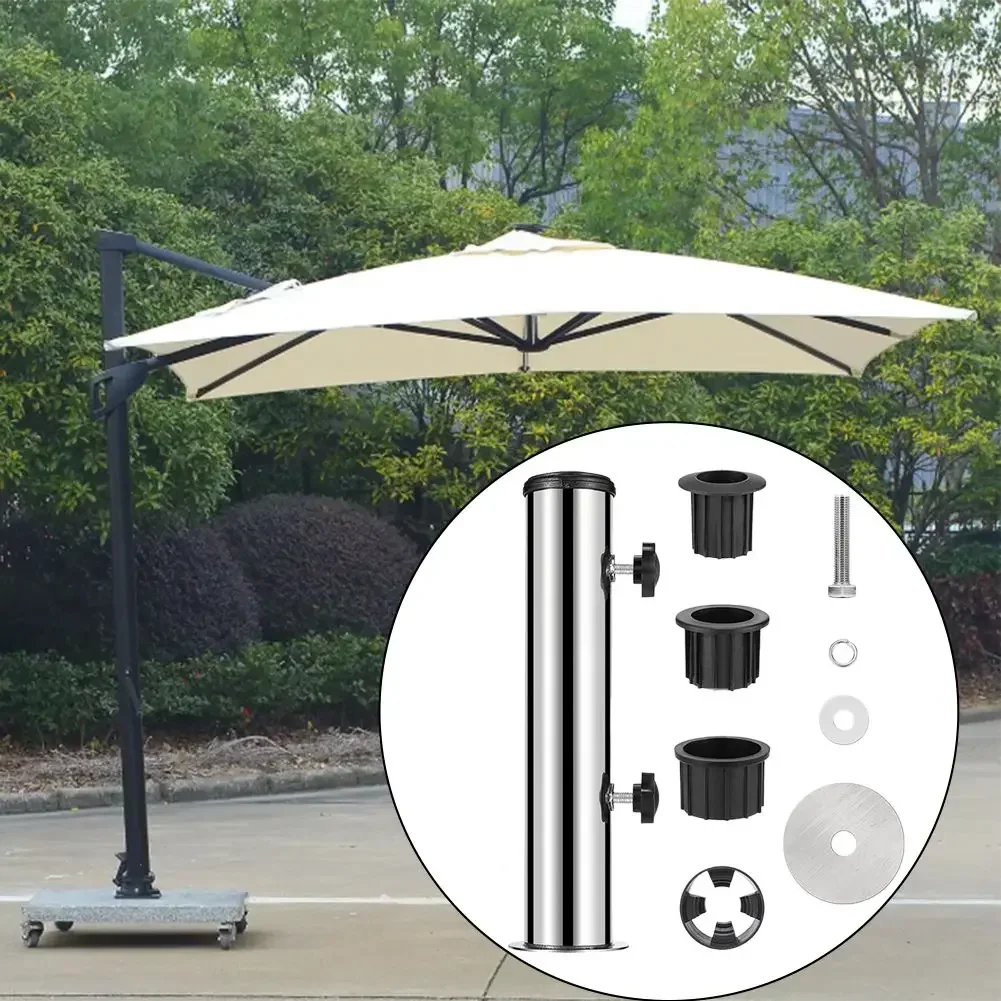 Deck/Patio Outdoor Umbrella Base Sleeve, DIY Stainless Steel Support Pipe For Stable Sunshade Garden Umbrella Stand
Deck/Patio Outdoor Umbrella Base Sleeve, DIY Stainless Steel Support Pipe For Stable Sunshade Garden Umbrella Stand