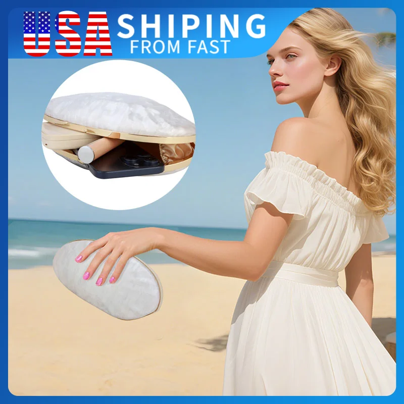 Cuty Women Box Clutch Handbag Acrylic Shell Bag pearl color Banquet Bag Ladies Fashion Versatile Evening Party Crossbody Bag
Cuty Women Box Clutch Handbag Acrylic Shell Bag pearl color Banquet Bag Ladies Fashion Versatile Evening Party Crossbody Bag