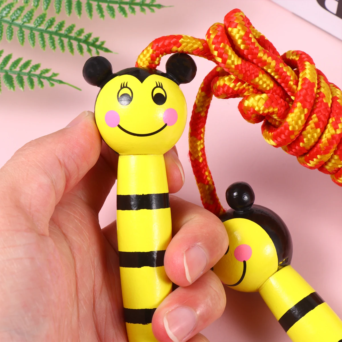 2 Pcs Wooden Jump Rope Premium Material Cartoon Design Easy Grip Handles Ideal for Home School Fitness Exercise Yellow
2 Pcs Wooden Jump Rope Premium Material Cartoon Design Easy Grip Handles Ideal for Home School Fitness Exercise Yellow