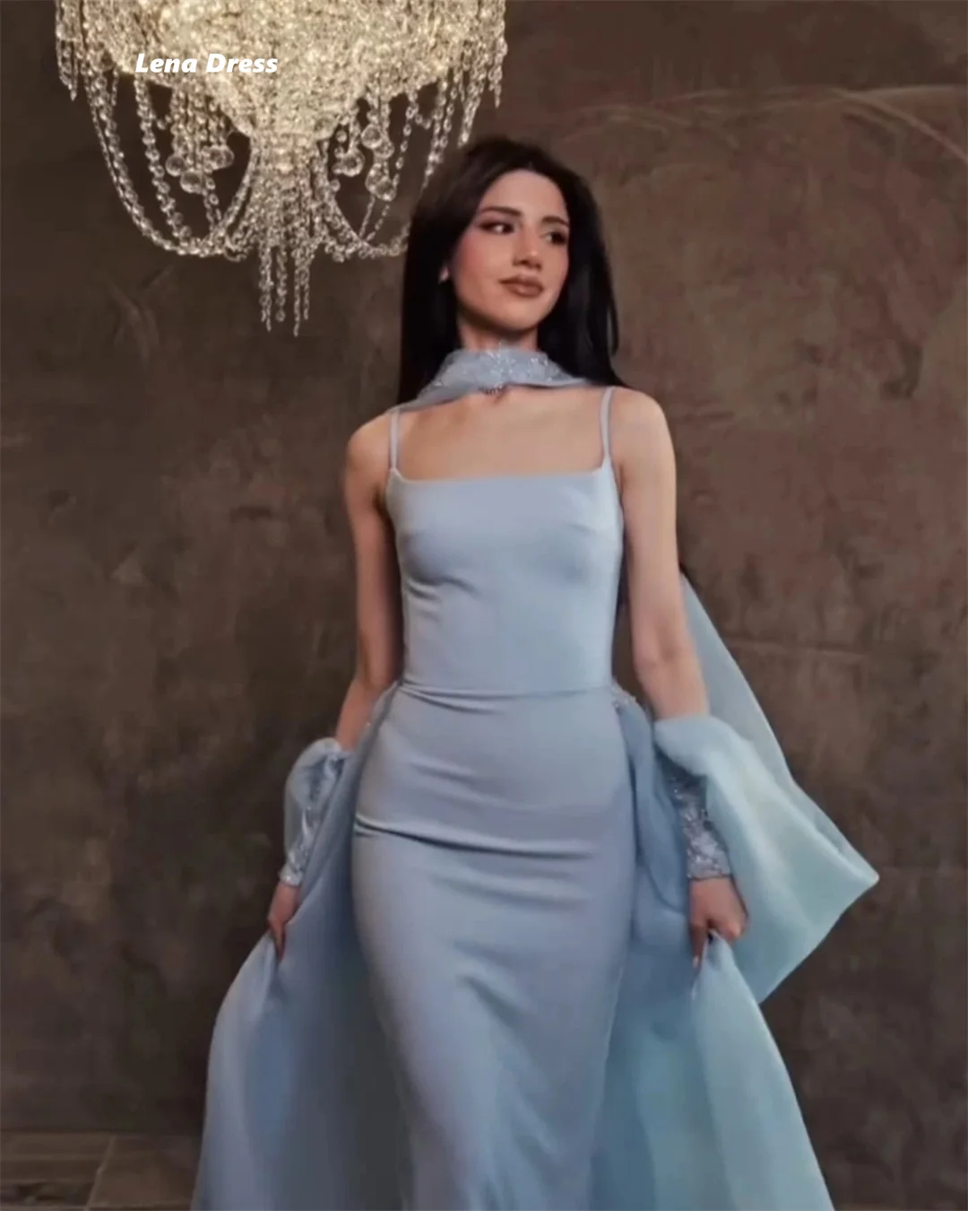 Lena Sky Blue Prom Dresses 2025 Luxury Women's Elegant Party Dress Woman 2025 Chiffon Custom Made Shawl Ball Gown Dress Evening
Lena Sky Blue Prom Dresses 2025 Luxury Women's Elegant Party Dress Woman 2025 Chiffon Custom Made Shawl Ball Gown Dress Evening