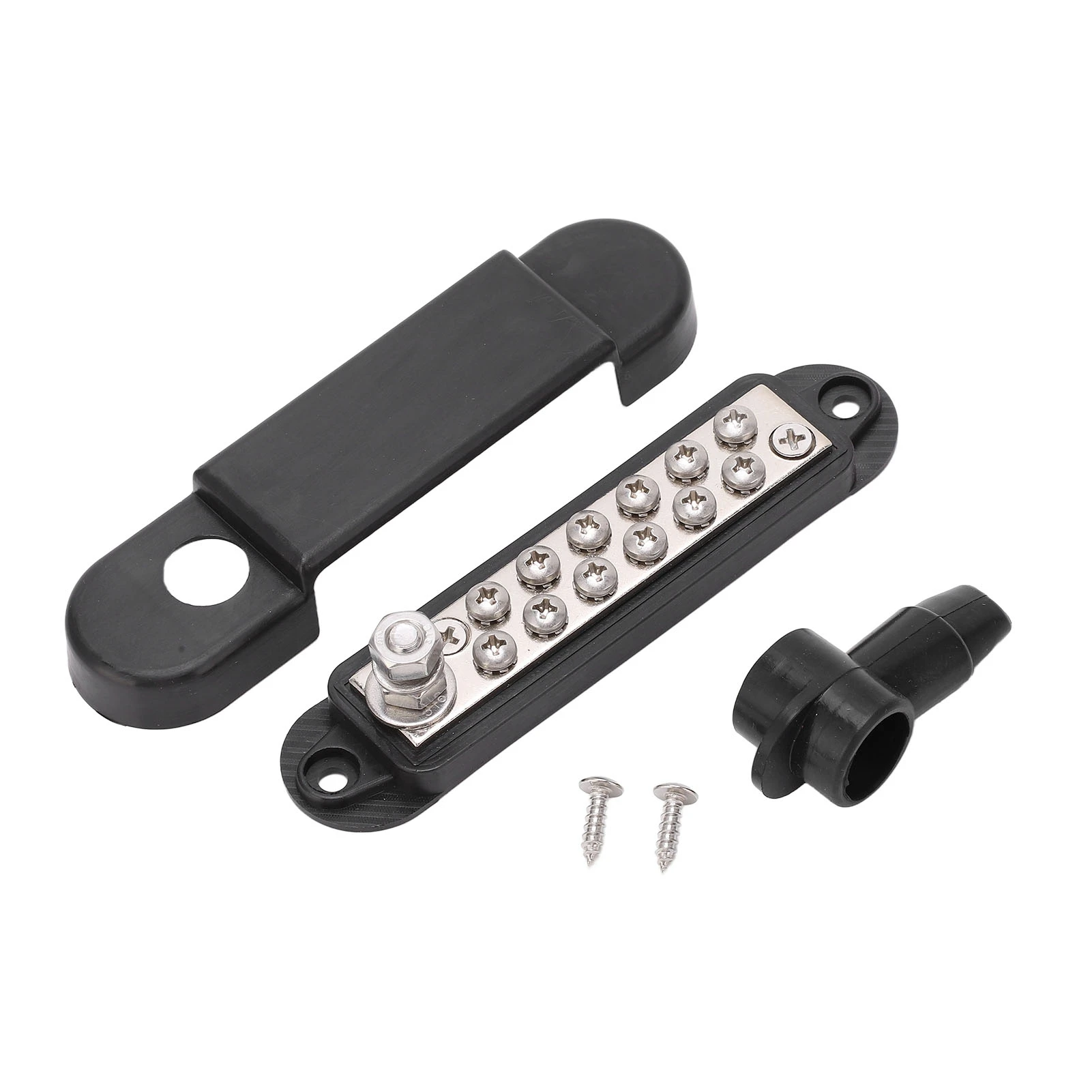 Power Distribution Bus Bar Black Nickel Plated Brass Low Resistance Good Conductivity Power Distribution Terminal Block
Power Distribution Bus Bar Black Nickel Plated Brass Low Resistance Good Conductivity Power Distribution Terminal Block