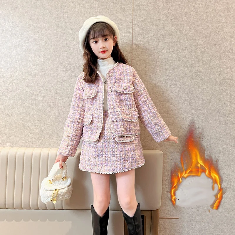 Children Girls Clothing Set Winter Kids Child Thicken Warm Beading Clothes Suit Teen Girls Elegant Christmas Clothes for 4-15yrs
Children Girls Clothing Set Winter Kids Child Thicken Warm Beading Clothes Suit Teen Girls Elegant Christmas Clothes for 4-15yrs