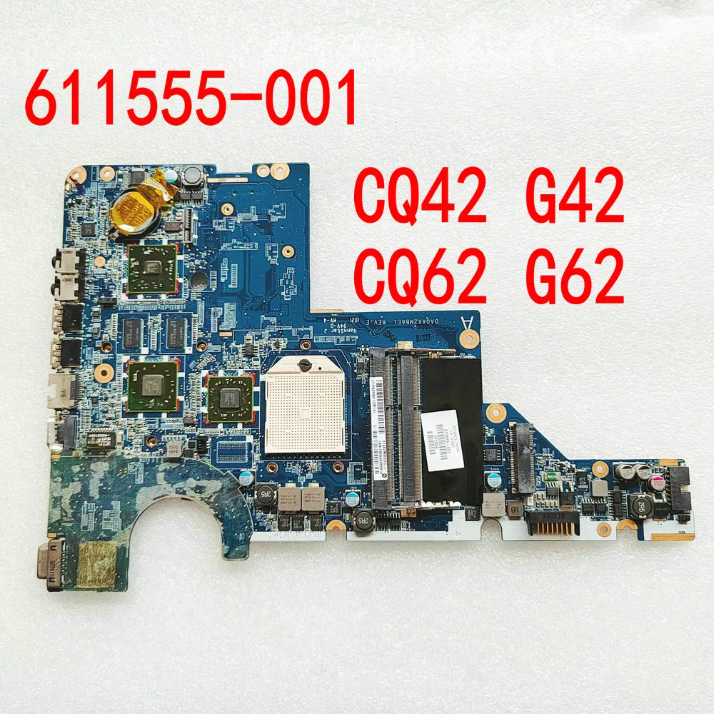 611555-001 For HP CQ42 CQ62Z G42 G62 Laptop Motherboard CQ42-229AX CQ62Z-200 NOTEBOOK 592811-001 DA0AX2MB6E0 DA0AX2MB6E1
611555-001 For HP CQ42 CQ62Z G42 G62 Laptop Motherboard CQ42-229AX CQ62Z-200 NOTEBOOK 592811-001 DA0AX2MB6E0 DA0AX2MB6E1