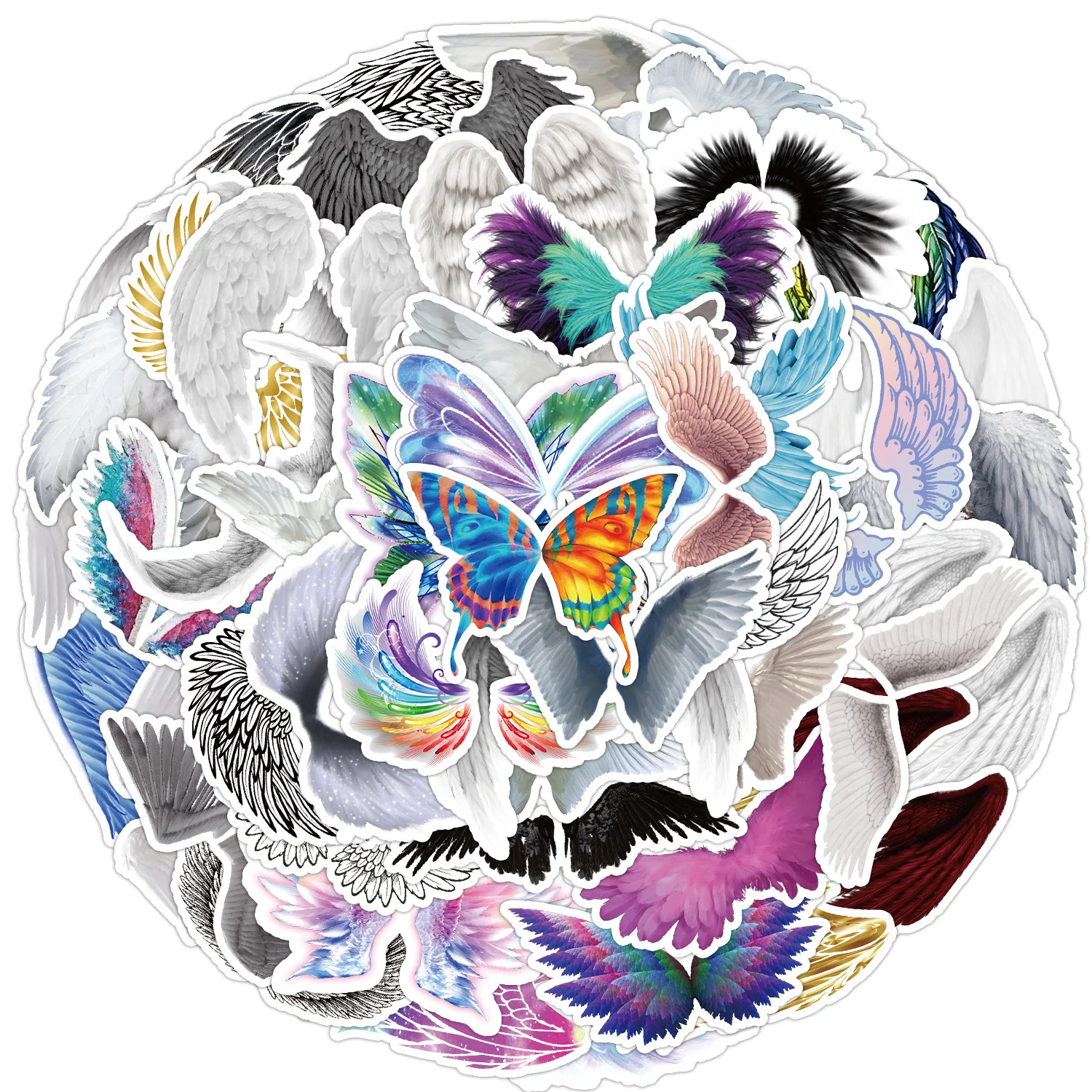 50Pcs Angel-Wings Graffiti Stickers For Fridge Laptop Luggage PVC Waterproof Decorative Self-Adhesive Wall Decals 4-8cm
50Pcs Angel-Wings Graffiti Stickers For Fridge Laptop Luggage PVC Waterproof Decorative Self-Adhesive Wall Decals 4-8cm