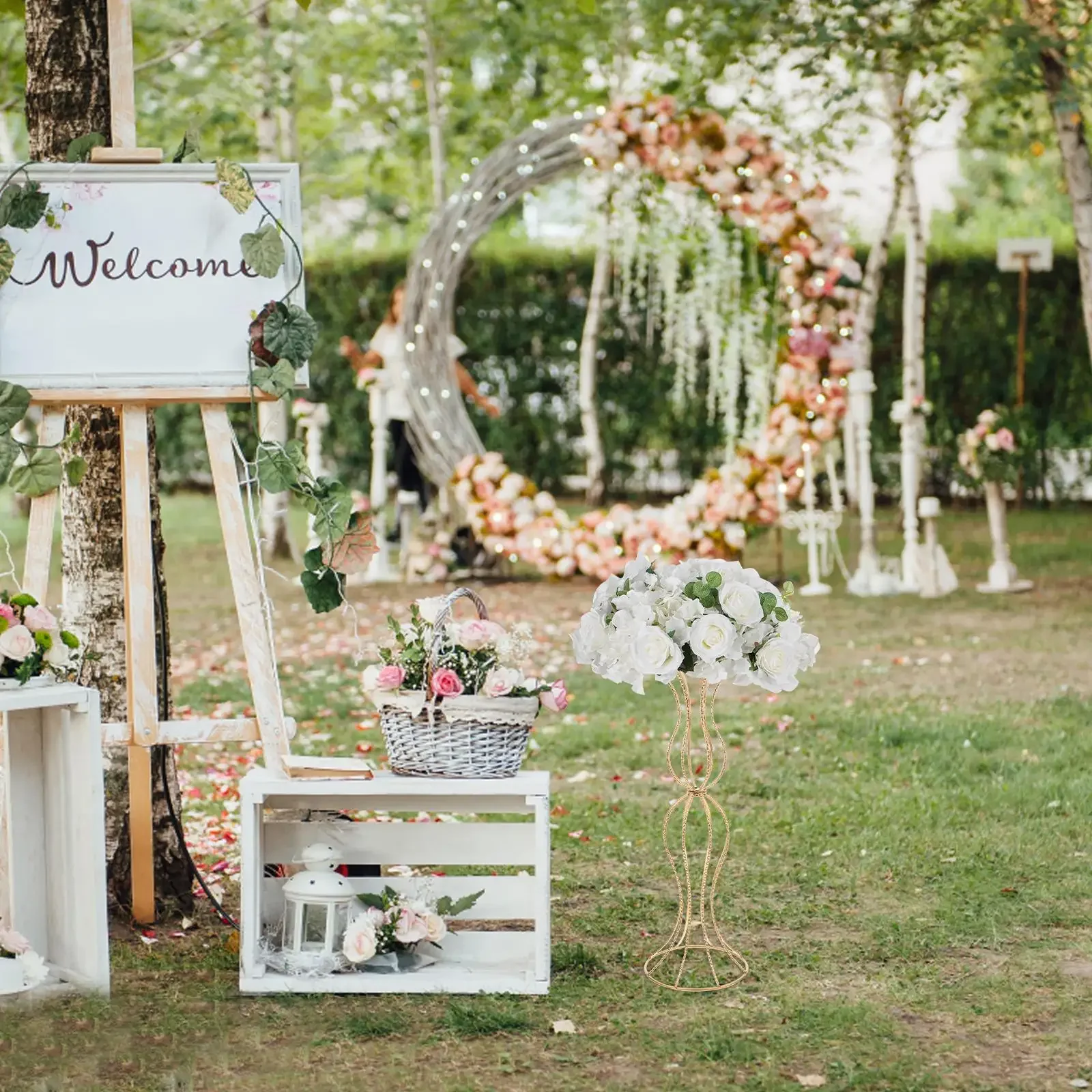 Flower Stand Decoration Vase Hollow Planter Display Retro Wedding Centerpiece Geometric Metal Flowerpot Vase Arrangement
Flower Stand Decoration Vase Hollow Planter Display Retro Wedding Centerpiece Geometric Metal Flowerpot Vase Arrangement