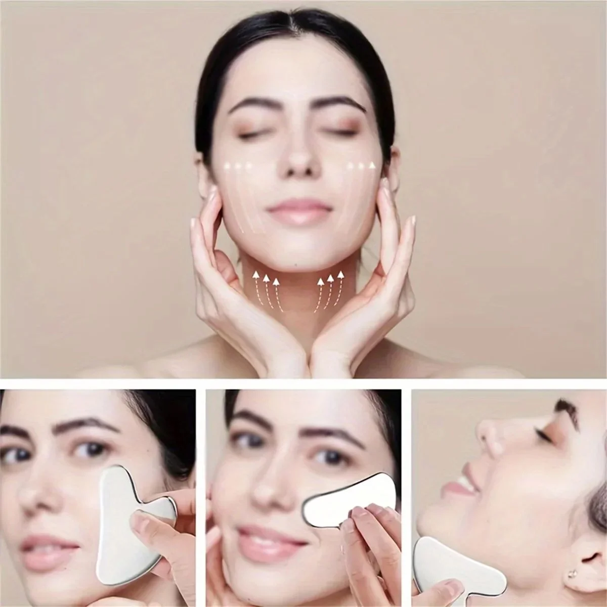 1pieces Stainless Steel GuaSha Massage Tool Gua Sha Board Beauty Skin Care Facial Tool Natural Universal Facial Silver Metal
1pieces Stainless Steel GuaSha Massage Tool Gua Sha Board Beauty Skin Care Facial Tool Natural Universal Facial Silver Metal