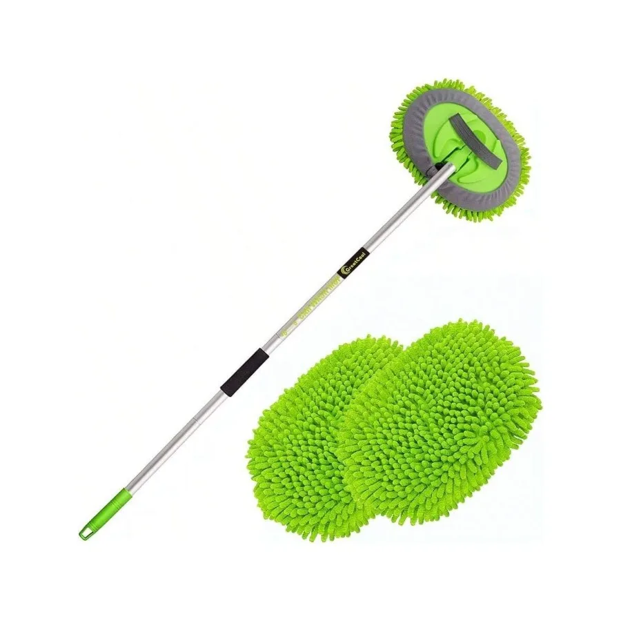 【New style】62 Inch Car Wash Brush Mop Kit With Long Handle, 2 In 1 Chenille Microfiber Sponge Mitt Cleaning Detailing Duster Wa
【New style】62 Inch Car Wash Brush Mop Kit With Long Handle, 2 In 1 Chenille Microfiber Sponge Mitt Cleaning Detailing Duster Wa