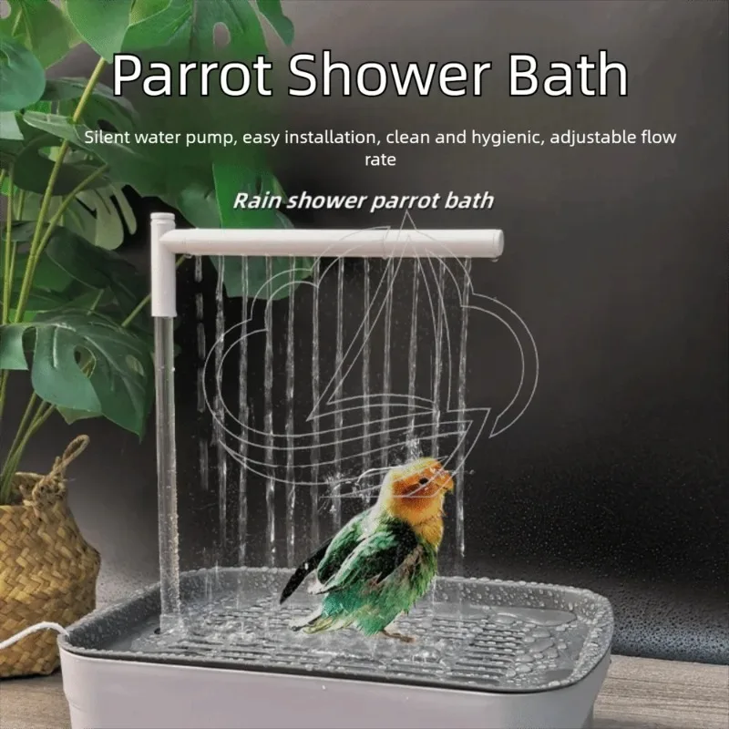 High Quality Automatic Parrot Bird Bath Tub, USB Electric Pet Circulating Water Bathtub, Bird Shower Fountain Pet Supplies
High Quality Automatic Parrot Bird Bath Tub, USB Electric Pet Circulating Water Bathtub, Bird Shower Fountain Pet Supplies