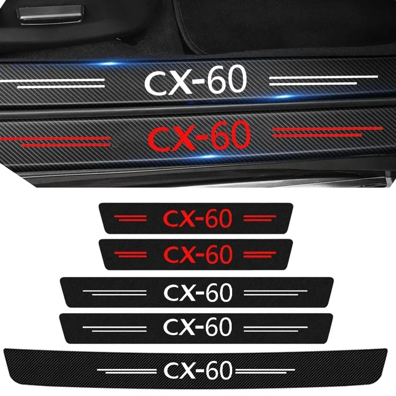 for Mazda CX60 Car Door Sill Stickers Carbon Fibre Protective Cover Anti-scratch Rear Trunk Bumper Decorative Threshold Strips
for Mazda CX60 Car Door Sill Stickers Carbon Fibre Protective Cover Anti-scratch Rear Trunk Bumper Decorative Threshold Strips