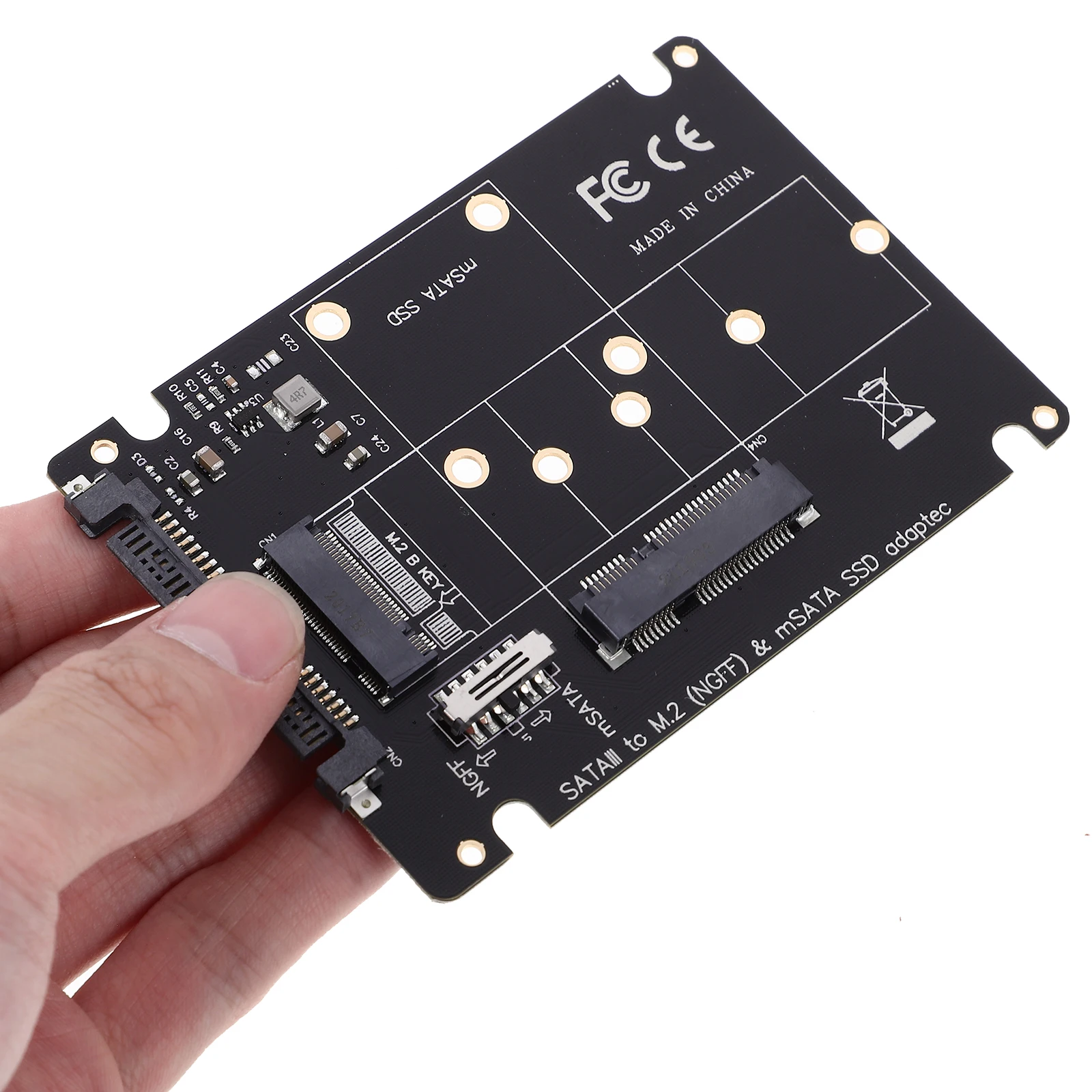 M.2 to Adapter High quality ABS Conversion Card for Computer SSD 2.5 Inch Multi function mSATA 3 Data Cable Expansion
M.2 to Adapter High quality ABS Conversion Card for Computer SSD 2.5 Inch Multi function mSATA 3 Data Cable Expansion