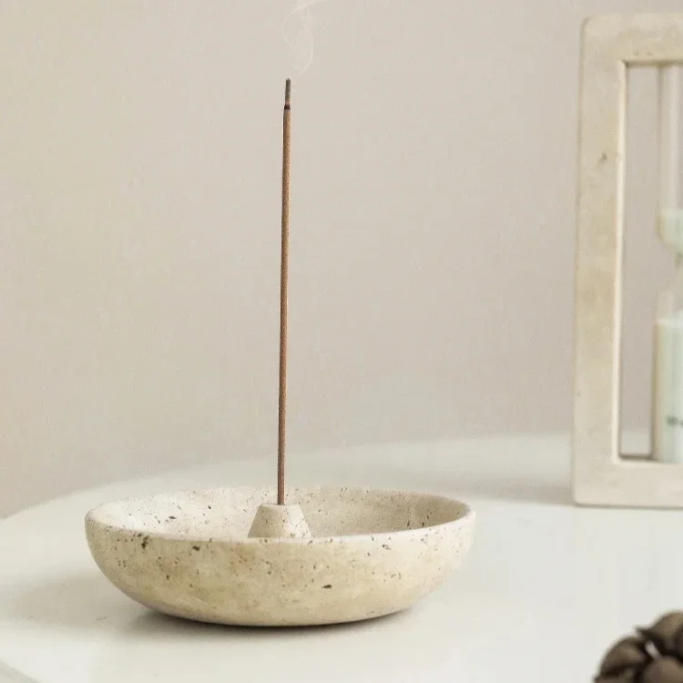 100% Natural Marble Travertine Incense Burner Home Decoration Incense Stick Holder Plate
100% Natural Marble Travertine Incense Burner Home Decoration Incense Stick Holder Plate