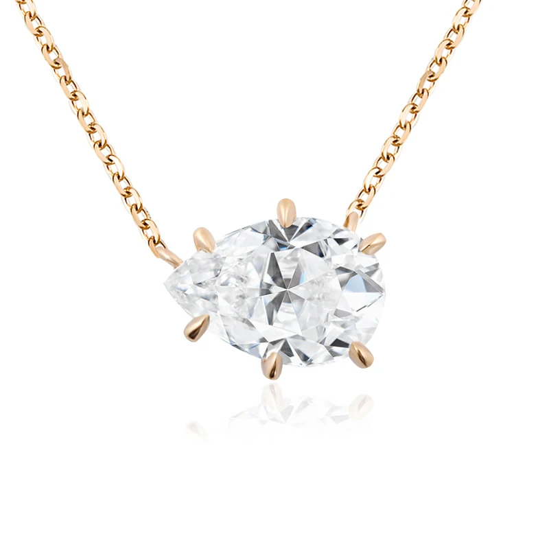 Provence 1.5ct Pear Cut Moissanite Diamond Solid 14K Yellow Gold Water Drop Pendant with GRA Certified Trendy Jewelry With Chain
Provence 1.5ct Pear Cut Moissanite Diamond Solid 14K Yellow Gold Water Drop Pendant with GRA Certified Trendy Jewelry With Chain