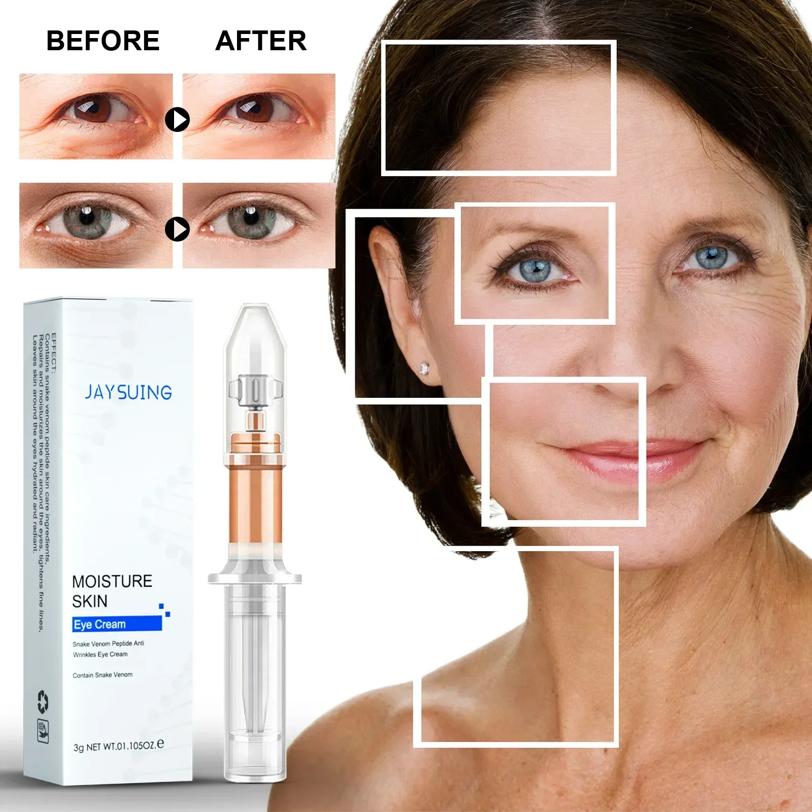 Repair Eye Cream Firming and Fading Fine Lines Eye Bags and Moisturizing Eye Care Restore Elasticity and Become Plump and Firm
Repair Eye Cream Firming and Fading Fine Lines Eye Bags and Moisturizing Eye Care Restore Elasticity and Become Plump and Firm