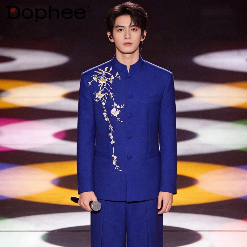 Spring 2026 New Embroidered Stand Collar Jackets Boys Fashion Versatile Color Matching Suit Jackets Comfort Elegant Blazers Tops
Spring 2026 New Embroidered Stand Collar Jackets Boys Fashion Versatile Color Matching Suit Jackets Comfort Elegant Blazers Tops