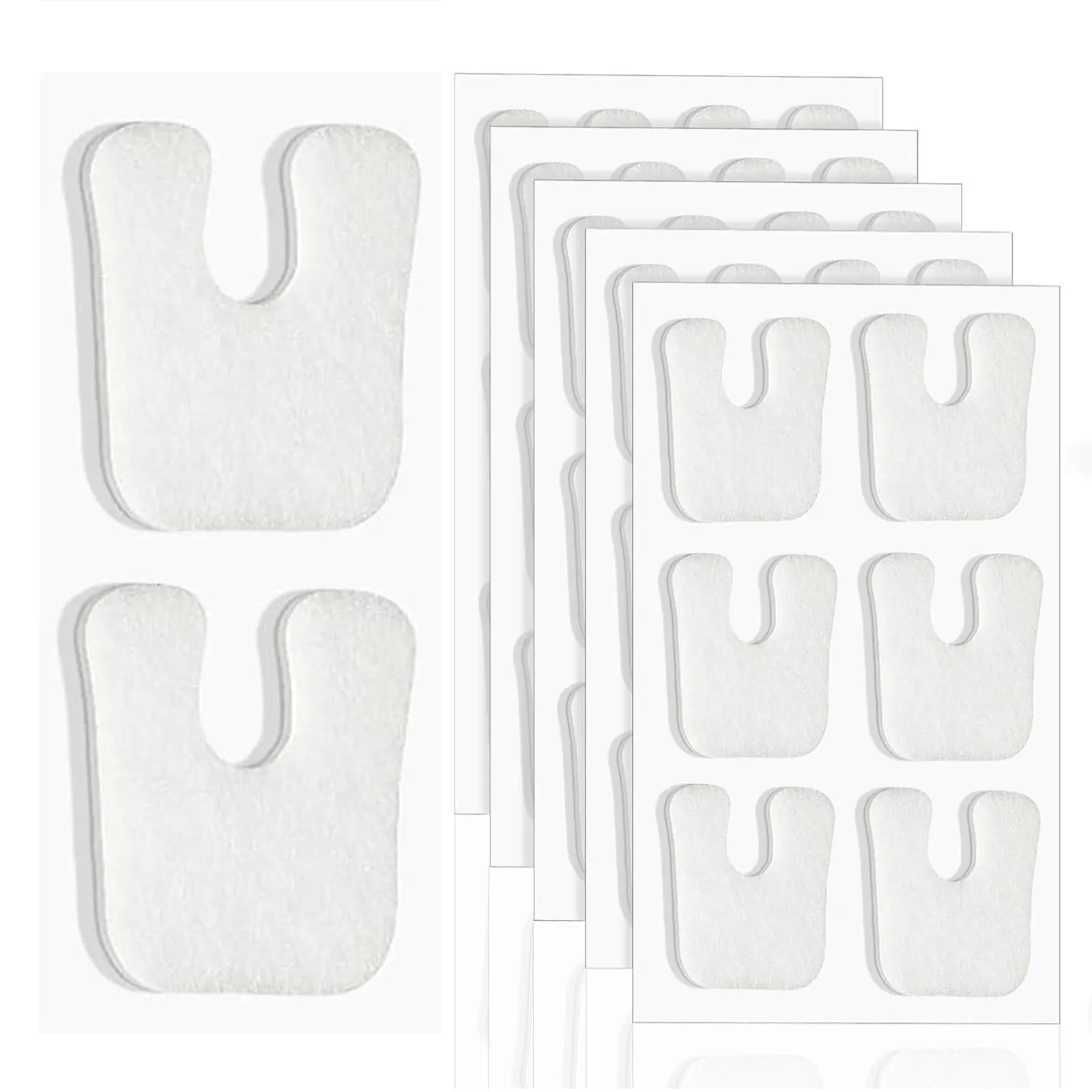 6-72PCS White Non-Slip Wool Felt Metatarsal Pads, Soft Ball Of Foot Cushions, Provide Support, Suit For Women & All Shoes Types
6-72PCS White Non-Slip Wool Felt Metatarsal Pads, Soft Ball Of Foot Cushions, Provide Support, Suit For Women & All Shoes Types