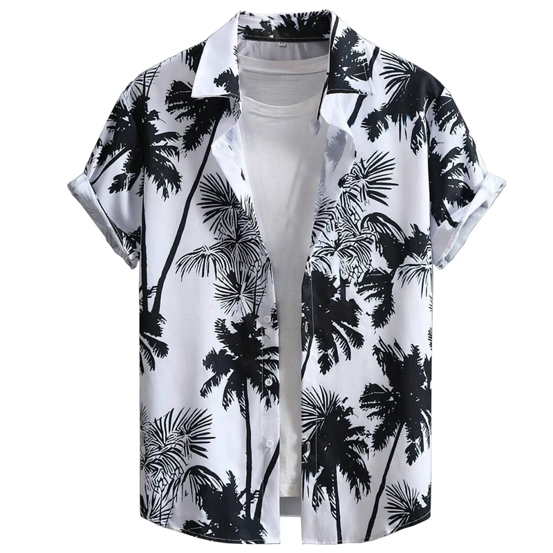 Men's Hawaiian Vacation Style Palm Tree Print Casual Comfort Short Sleeve Button Down Shirt
Men's Hawaiian Vacation Style Palm Tree Print Casual Comfort Short Sleeve Button Down Shirt
