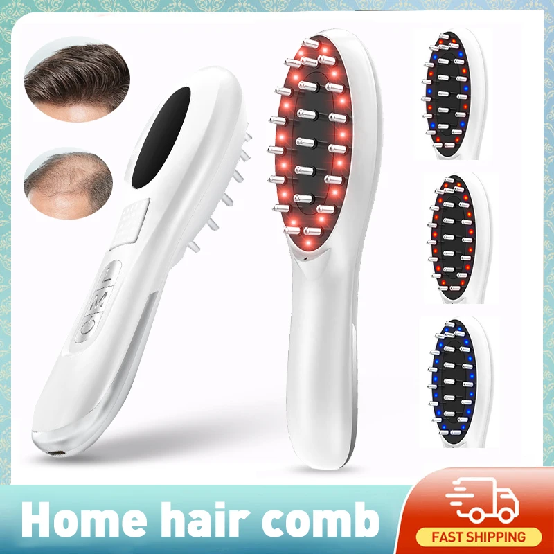 Electric Vibration Massage Comb EMS Microcurrent Head Spa Scalp Brush Red Blue Light Therapy Hair Care Essential Oil Applicator
Electric Vibration Massage Comb EMS Microcurrent Head Spa Scalp Brush Red Blue Light Therapy Hair Care Essential Oil Applicator