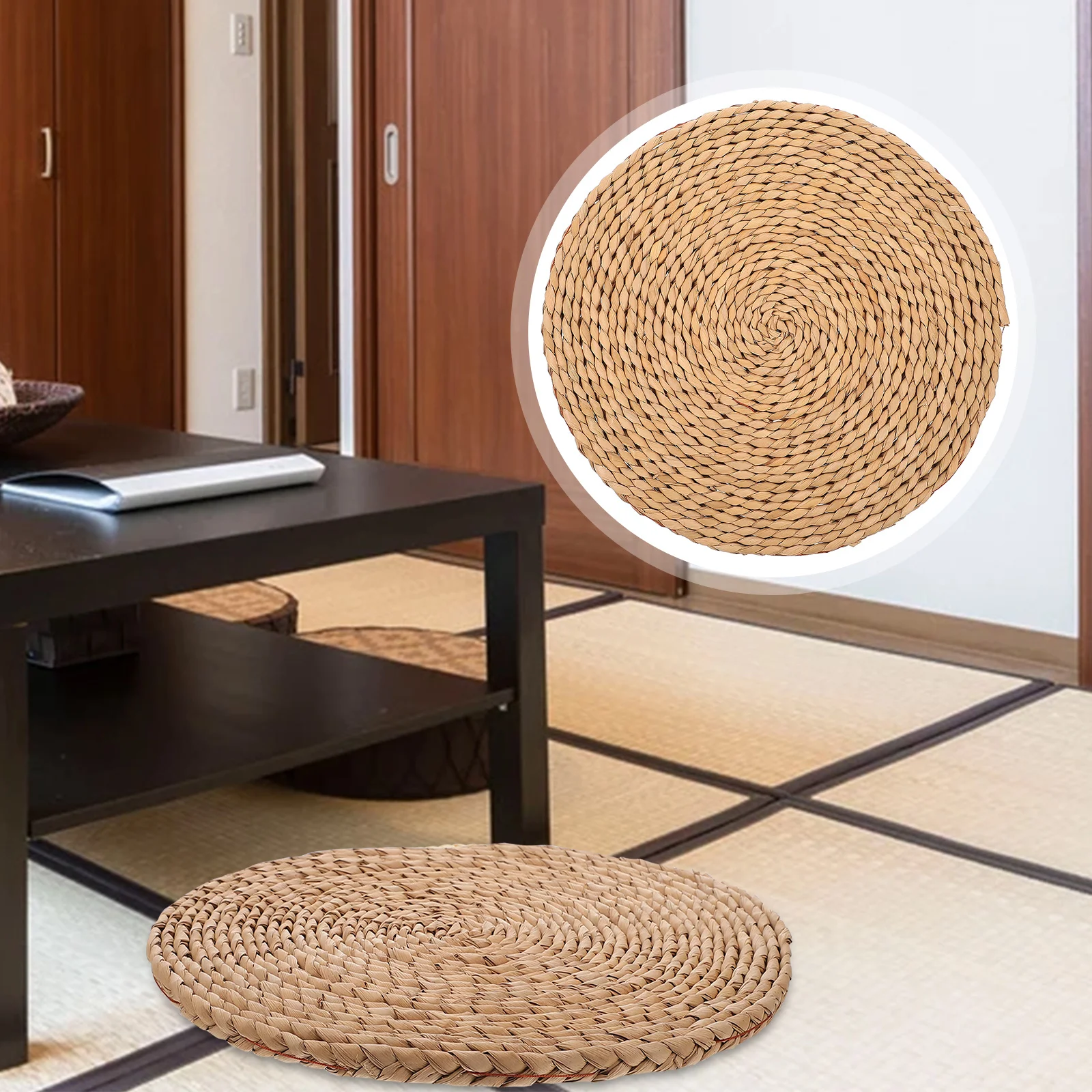 1Pcs Woven Straw Cushion Simple Design Comfortable Practical Long Service Living Dining Bedroom Foyer Use
1Pcs Woven Straw Cushion Simple Design Comfortable Practical Long Service Living Dining Bedroom Foyer Use