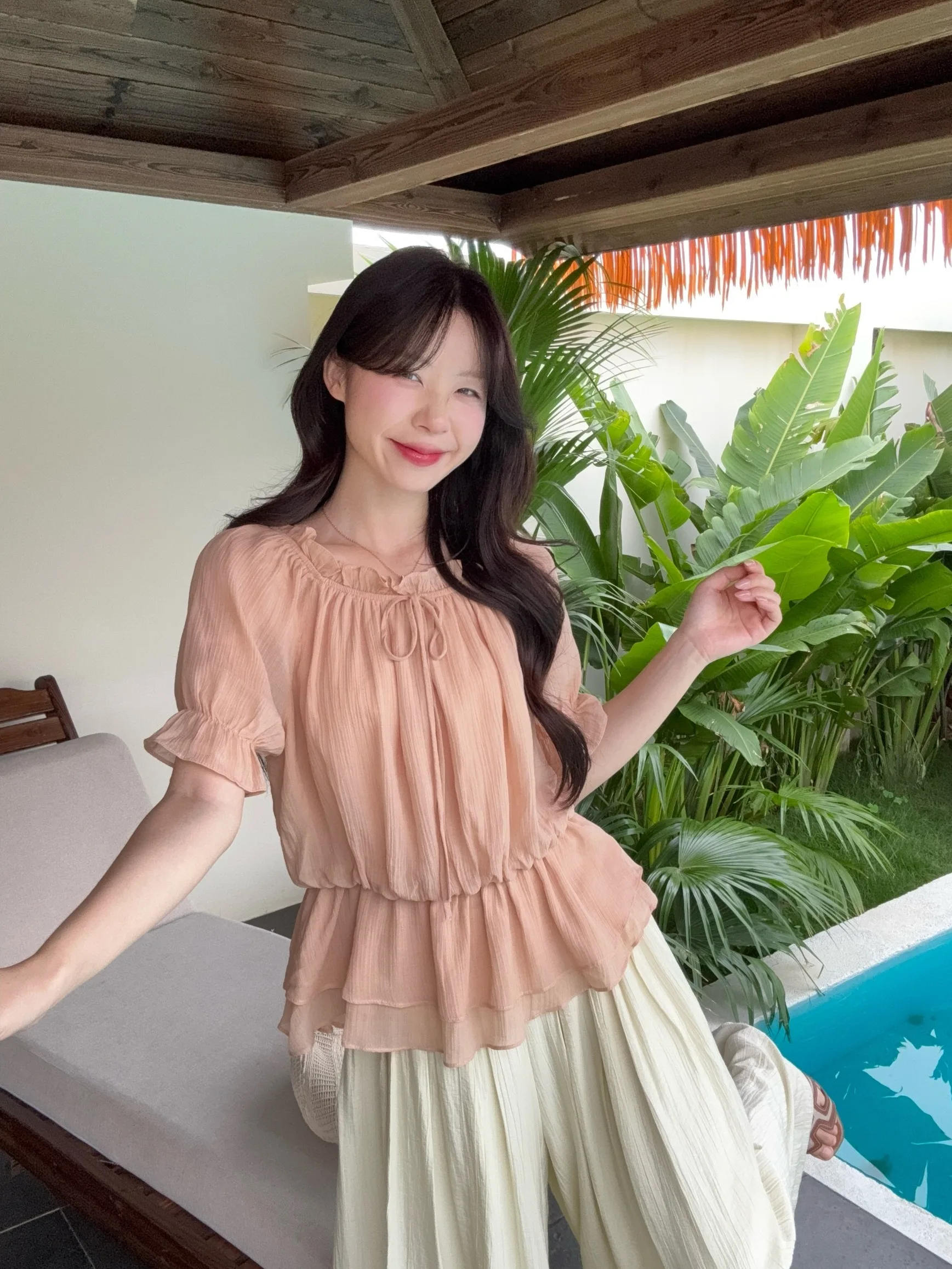 Sweet Style plus Size Women's Shirt One Shoulder Waist Cinched Summer New Fashionable Youthful Top Wooden Ear Design
Sweet Style plus Size Women's Shirt One Shoulder Waist Cinched Summer New Fashionable Youthful Top Wooden Ear Design