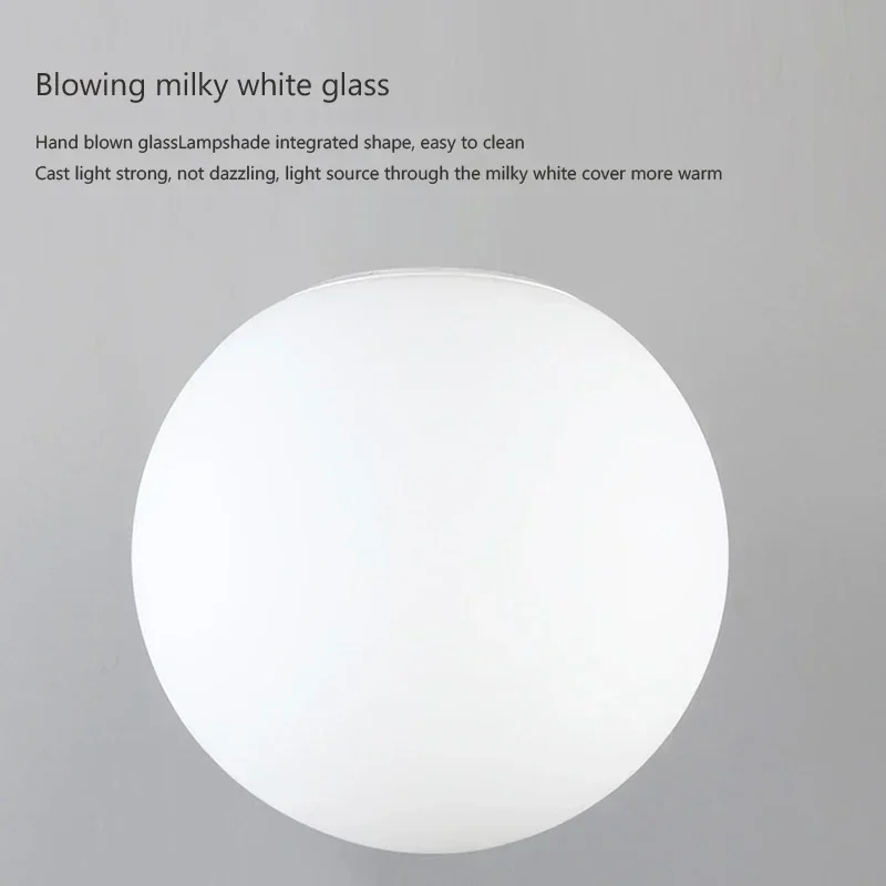 Glass ceiling light White Ball lamp Minimalist bathroom Balcony Bedroom Entrance Light fixture Indoor lighting LED
Glass ceiling light White Ball lamp Minimalist bathroom Balcony Bedroom Entrance Light fixture Indoor lighting LED