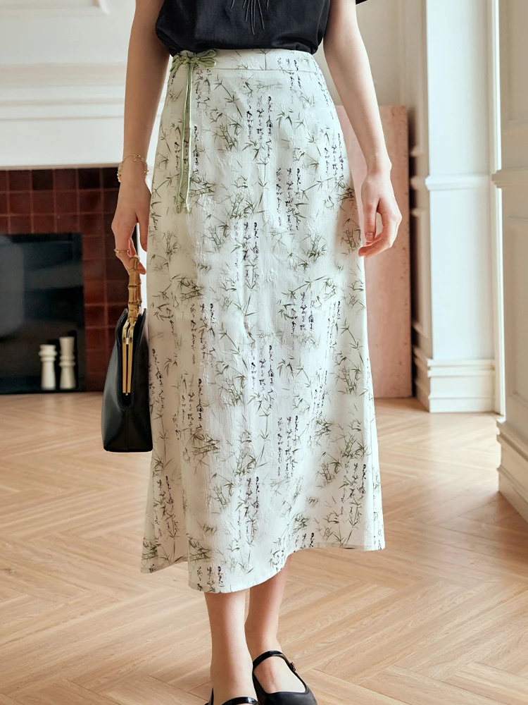 OLrain Midi Women's Skirt 2025 Spring Summer Chinese Style A-line Elegant Printed Slit Long Skirts Female Clothing O24XB91693
OLrain Midi Women's Skirt 2025 Spring Summer Chinese Style A-line Elegant Printed Slit Long Skirts Female Clothing O24XB91693