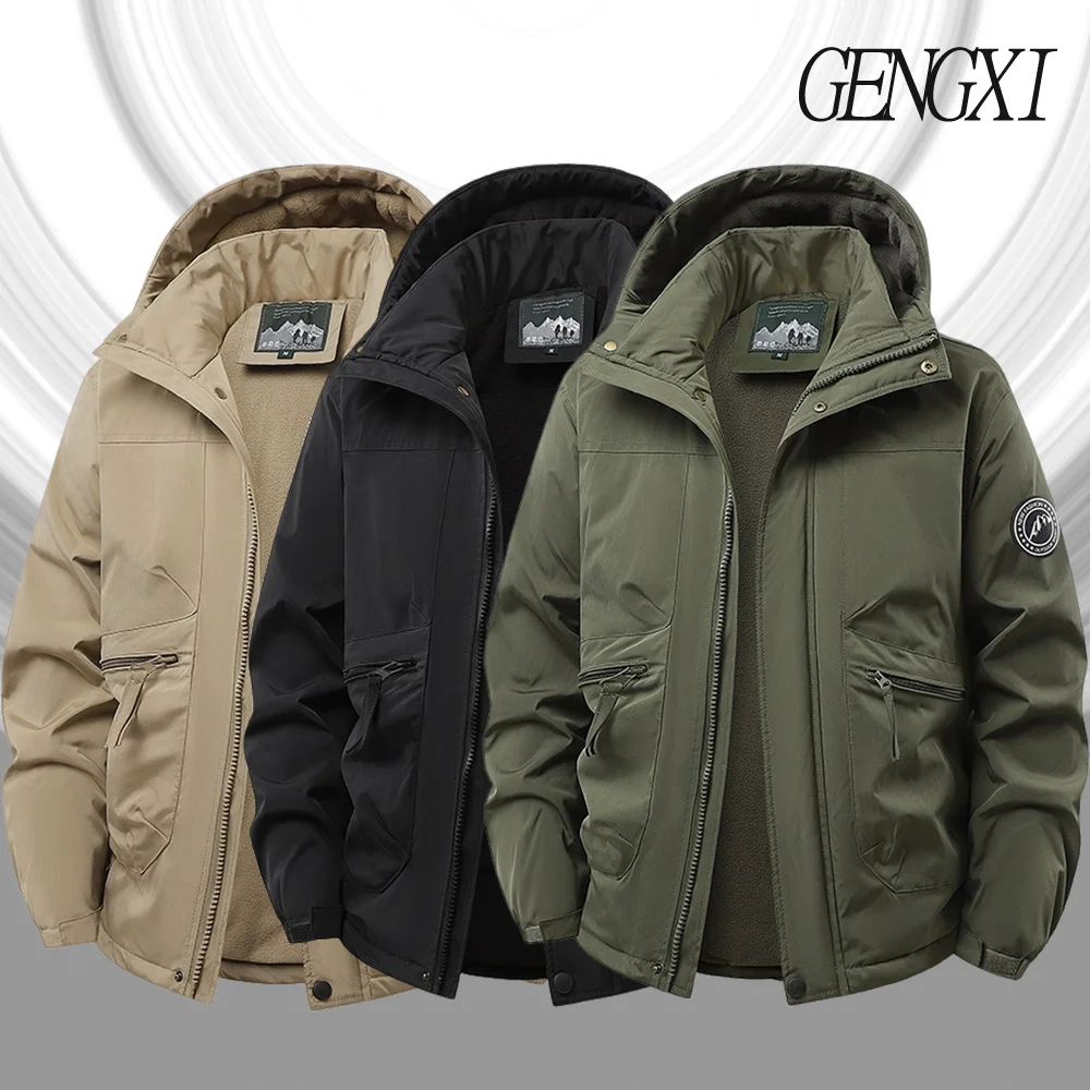 Winter Fleece-Lined Thickened Fleece Jacket New Style Oversized Hooded Windproof Coat Cold-Resistant Insulated Workwear Jacket
Winter Fleece-Lined Thickened Fleece Jacket New Style Oversized Hooded Windproof Coat Cold-Resistant Insulated Workwear Jacket