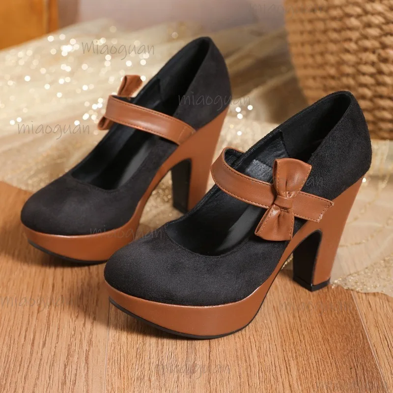 Size 43 Sandals Summer 2026 Women's Mary Jane Platform Pumps Bow Chunky High Heel Shoes Suede Round Toe Elegant Heels for Ladies
Size 43 Sandals Summer 2026 Women's Mary Jane Platform Pumps Bow Chunky High Heel Shoes Suede Round Toe Elegant Heels for Ladies