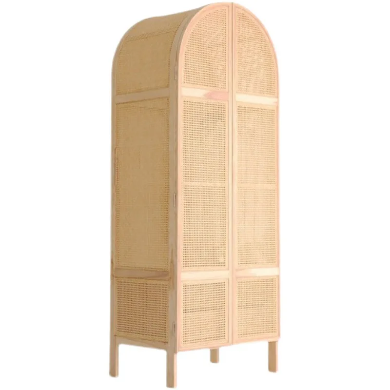 Household solid wood wardrobe modern simple creative rattan locker B & B small apartment art storage cabinet furniture
Household solid wood wardrobe modern simple creative rattan locker B & B small apartment art storage cabinet furniture