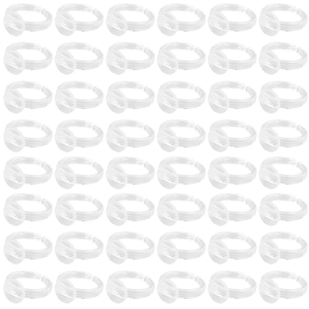 200Pcs Transparent Acrylic Open Cuff Ring Components Flat Round Plain Pad Ring Settings for Clear Size 3(14mm) Tray: 9mm
200Pcs Transparent Acrylic Open Cuff Ring Components Flat Round Plain Pad Ring Settings for Clear Size 3(14mm) Tray: 9mm