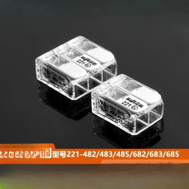 Взрывозащищенная клемма проводки 221, разъем провода, быстроразъемный соединитель провода, вся коробка
Взрывозащищенная клемма проводки 221, разъем провода, быстроразъемный соединитель провода, вся коробка