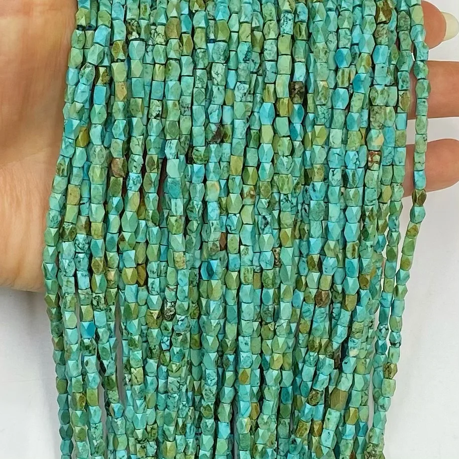 Natural Turquoise Round Tube Faceted Beads 38cm Afghan Blue Pine Cylinder DIY Bracelet Necklace Jewelry Making Loose Beads
Natural Turquoise Round Tube Faceted Beads 38cm Afghan Blue Pine Cylinder DIY Bracelet Necklace Jewelry Making Loose Beads