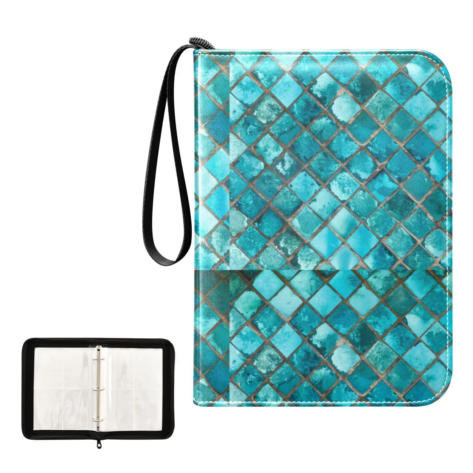 Teal Mermaid Trading 4 Pocket Cards Binder, 400 Double Sided Pocket Album for Sport Game Cards, Unique Card Collection Storage
Teal Mermaid Trading 4 Pocket Cards Binder, 400 Double Sided Pocket Album for Sport Game Cards, Unique Card Collection Storage