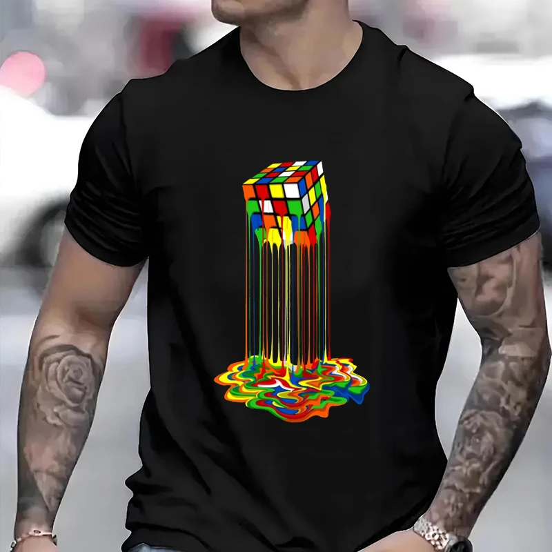 Abstraction Rainbow Melted Image Men's Women's T-Shirt Fashion Street T-Shirt Summer Casual Oversized Loose Couple's T-Shirts
Abstraction Rainbow Melted Image Men's Women's T-Shirt Fashion Street T-Shirt Summer Casual Oversized Loose Couple's T-Shirts