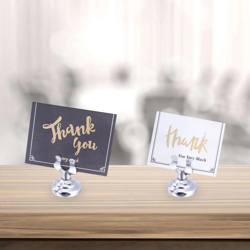 6Pcs Menu Holder Stainless Steel Tabletop Silver Restaurant Meal Stand Banquet Card Marker Fits Any Decor
6Pcs Menu Holder Stainless Steel Tabletop Silver Restaurant Meal Stand Banquet Card Marker Fits Any Decor
