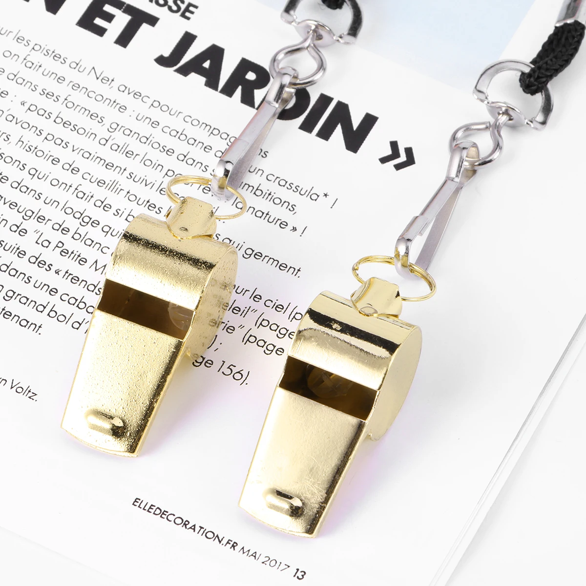 6 PCS Emergency Whistles Loud Outdoor Survival Whistles For School Gym Camping Hiking Training (Golden)
6 PCS Emergency Whistles Loud Outdoor Survival Whistles For School Gym Camping Hiking Training (Golden)