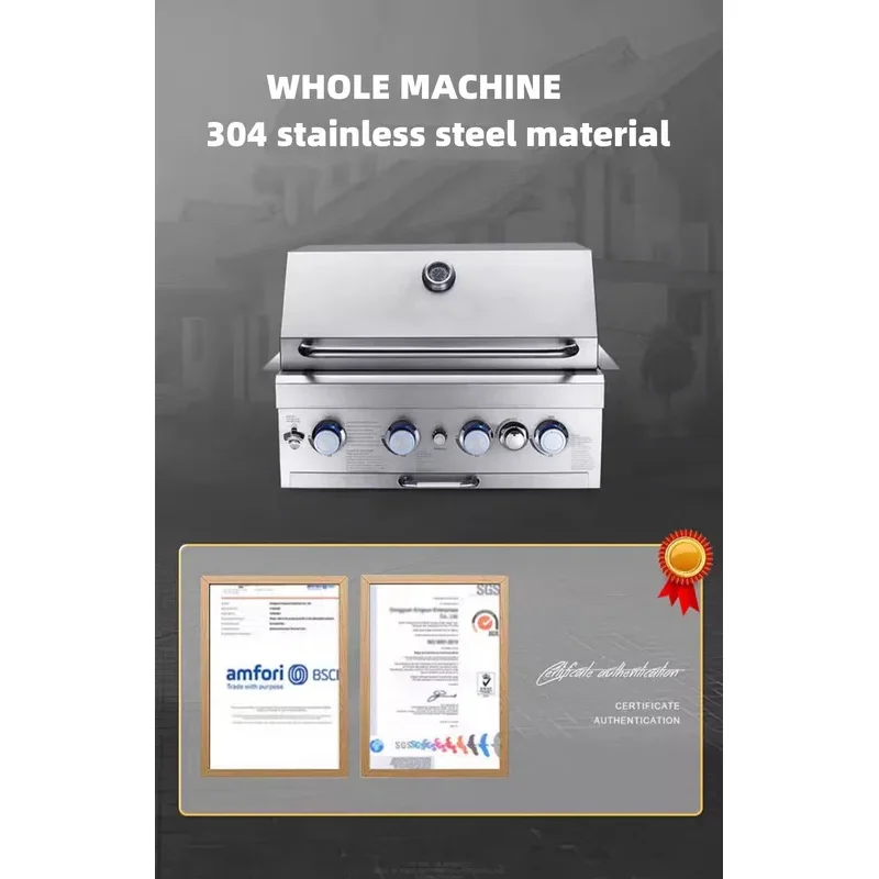 Embedded Gas Stove Customers, Outdoor Stainless Steel Courtyard BBQ Rack
Embedded Gas Stove Customers, Outdoor Stainless Steel Courtyard BBQ Rack