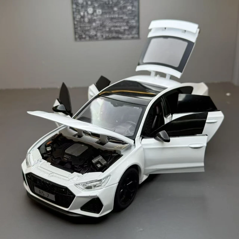 1:24 RS7 Sportback Sports Car High Simulation Diecast Metal Alloy Model car Sound Light Pull Back Collection Kids Toy Gifts
1:24 RS7 Sportback Sports Car High Simulation Diecast Metal Alloy Model car Sound Light Pull Back Collection Kids Toy Gifts
