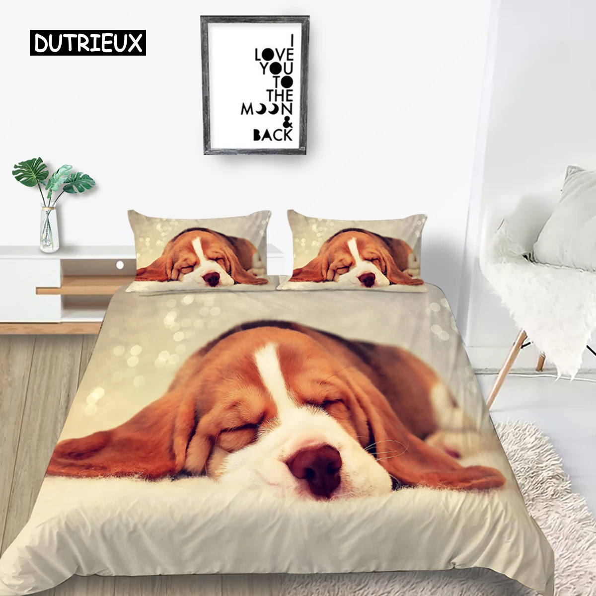 Animal Dog Bedding Sets 3D Cute Dog Fashion Duvet Cover Queen King Twin Lovely Pet Dog For Kid Adults Children Room Decoration
Animal Dog Bedding Sets 3D Cute Dog Fashion Duvet Cover Queen King Twin Lovely Pet Dog For Kid Adults Children Room Decoration