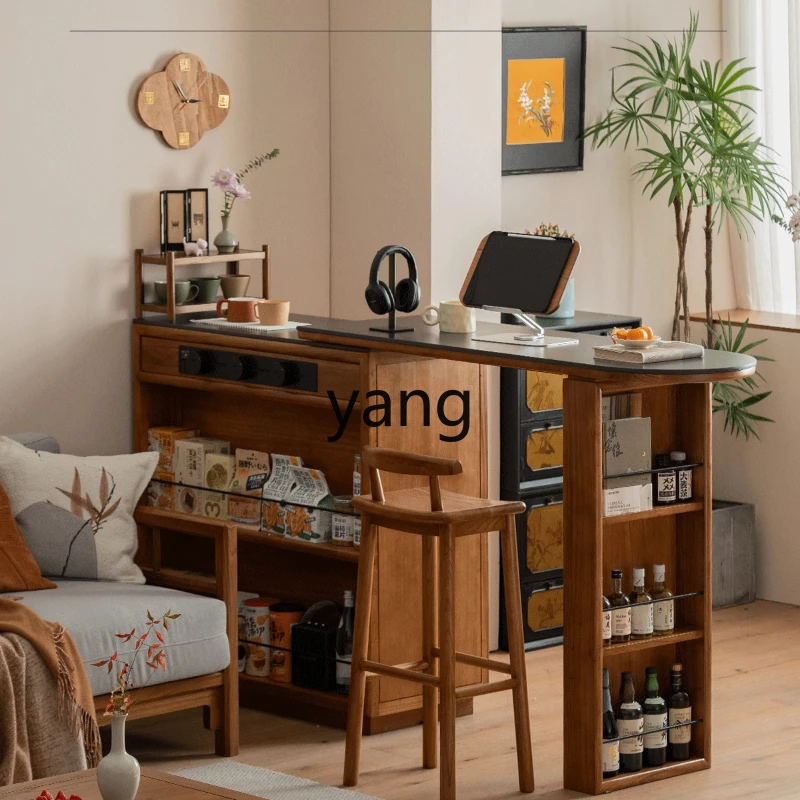 YHM solid wood bar counter small apartment living room telescopic island counter side cabinet
YHM solid wood bar counter small apartment living room telescopic island counter side cabinet